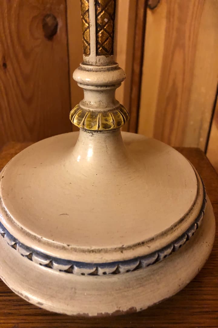 Lampe en bois
