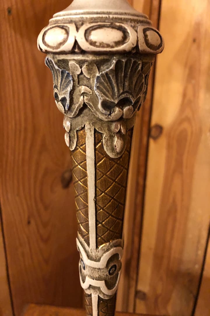 Lampe en bois